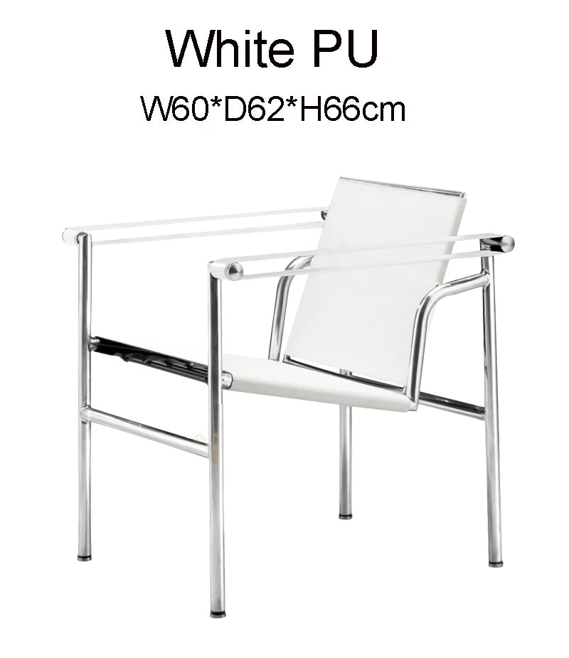 Leather Cow Leather Stainless Steel Chair