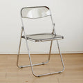 Simple Acrylic Transparent Folding Chair, Internet Famous Photo Dressing Chair, Folding Dining Chair, Event Party Folding Chair