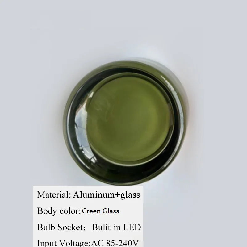 round Glass LED Wall Lamp Sconce