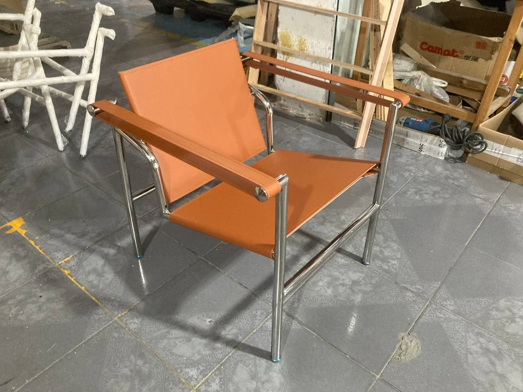 Leather Cow Leather Stainless Steel Chair