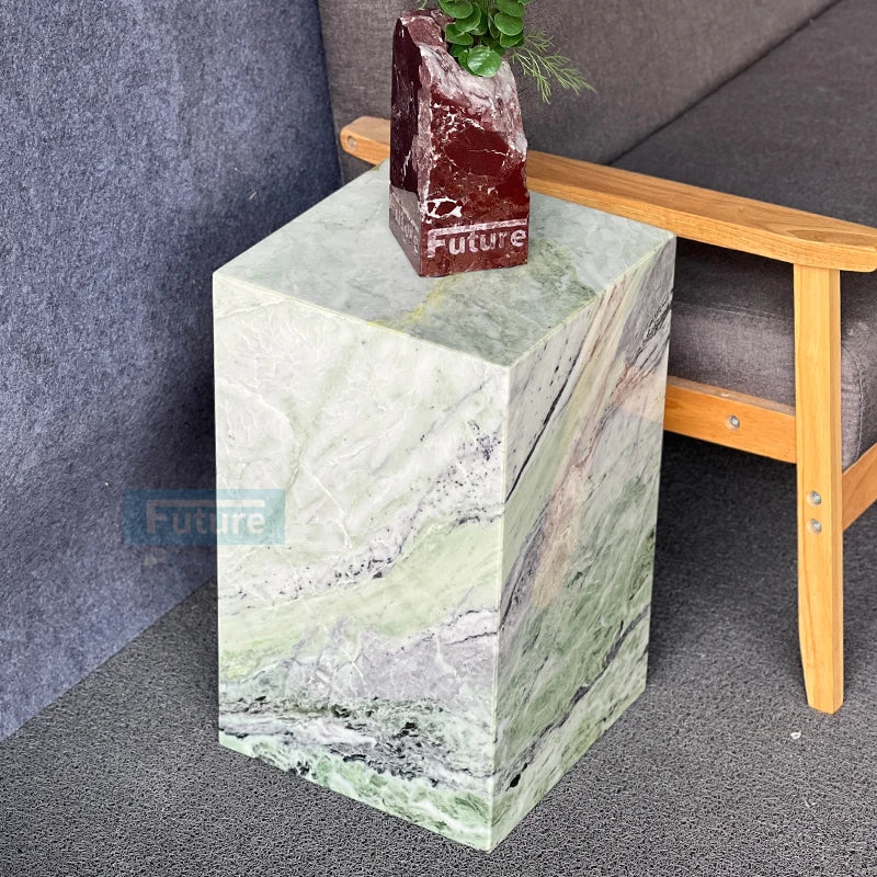 Plinth Marble Cube Table