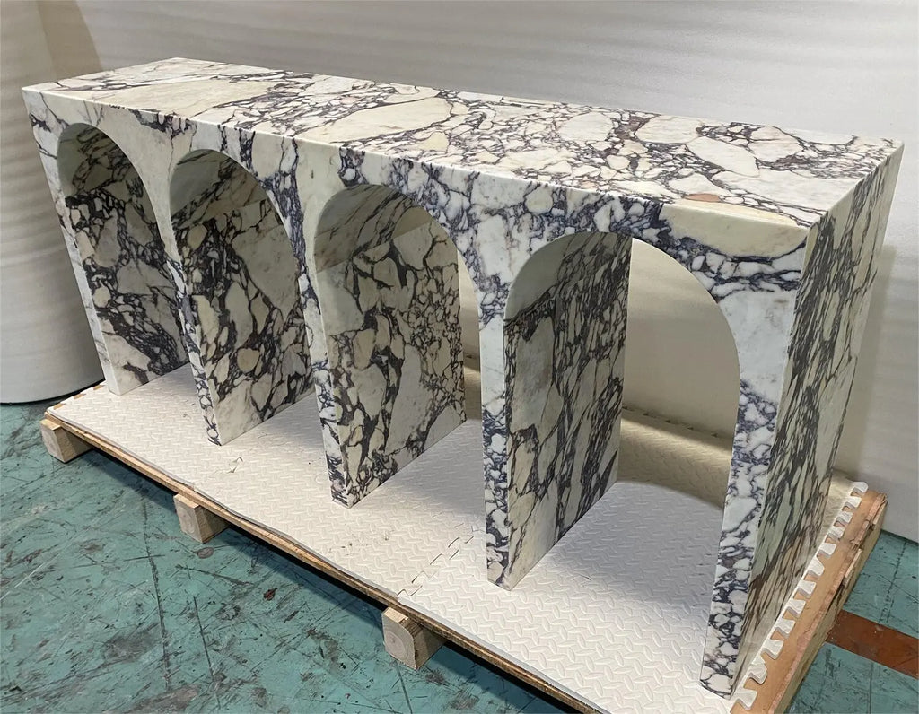 Calacatta Viola Marble Console Table