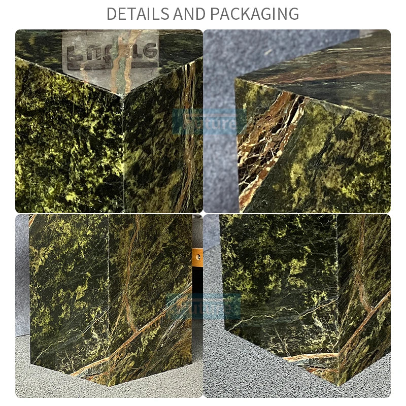 Plinth Marble Cube Table