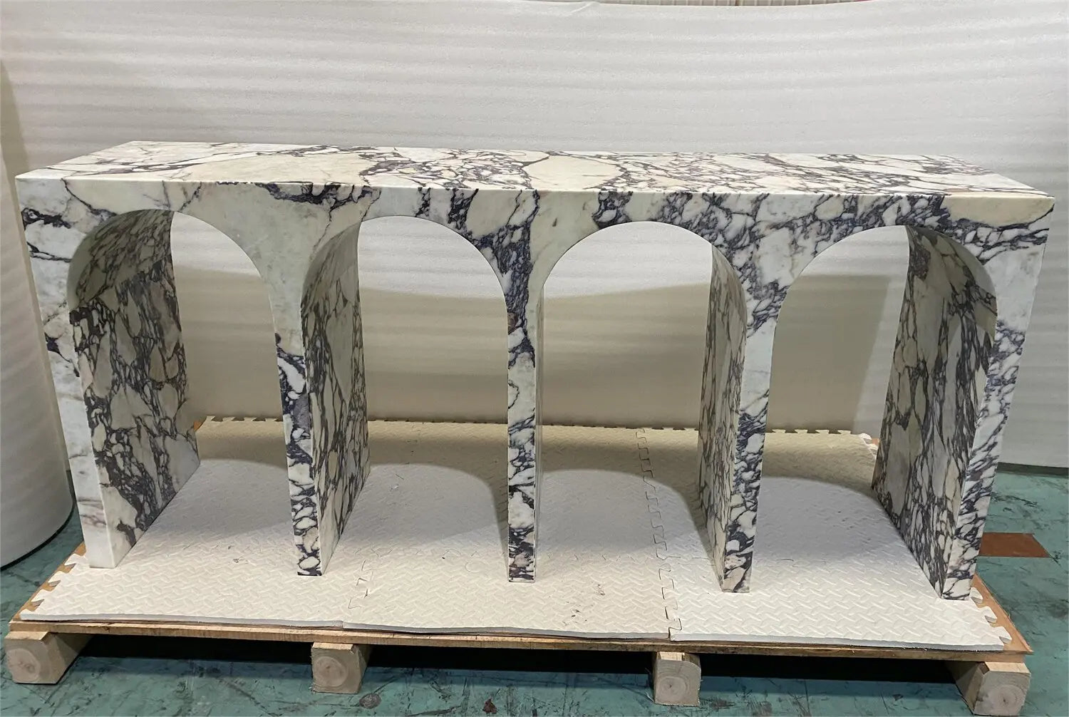 Calacatta Viola Marble Console Table