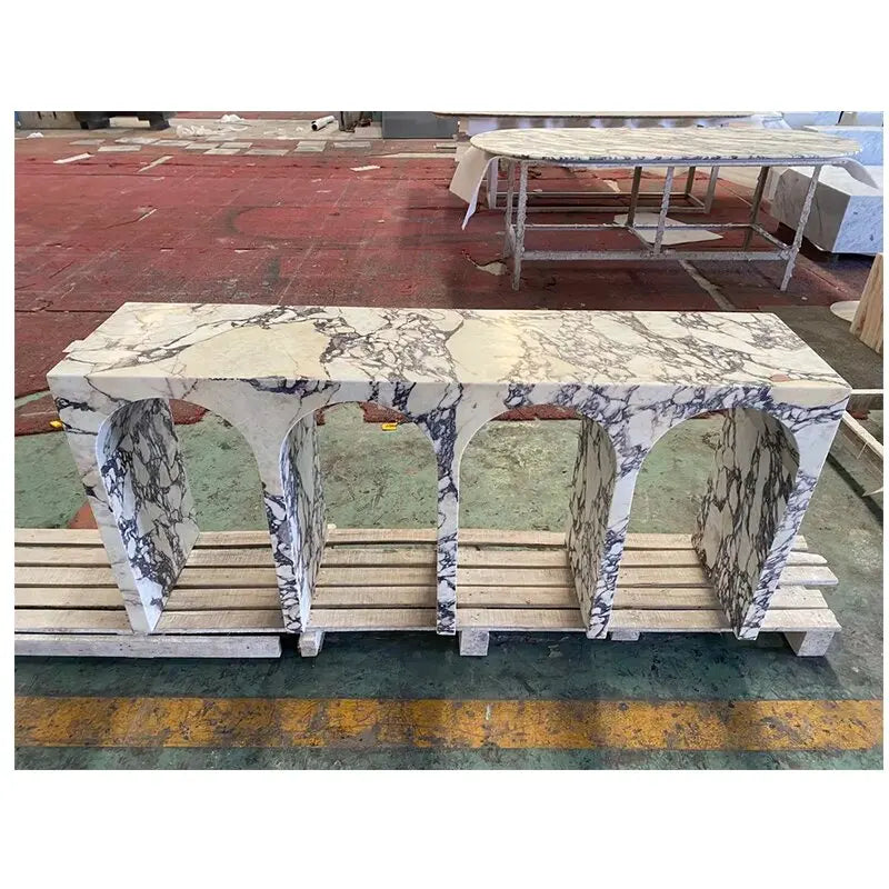 Calacatta Viola Marble Console Table