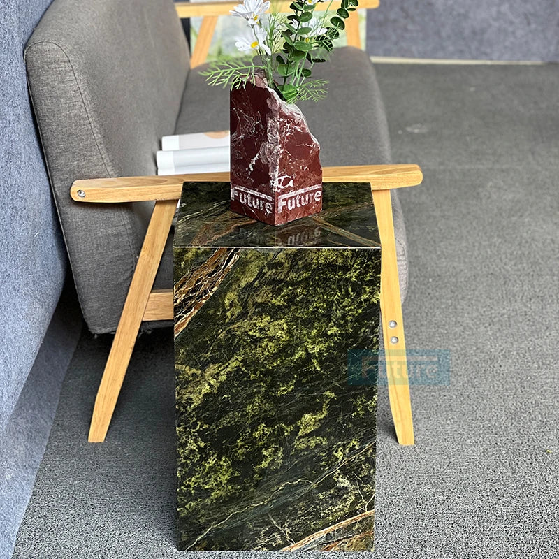 Plinth Marble Cube Table