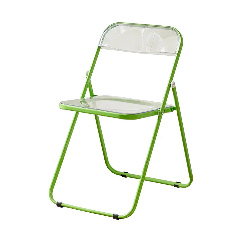 Simple Acrylic Transparent Folding Chair, Internet Famous Photo Dressing Chair, Folding Dining Chair, Event Party Folding Chair